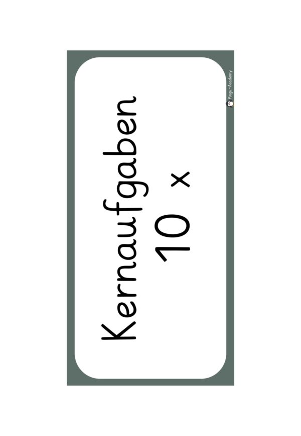 Kernaufgaben Punktfelder